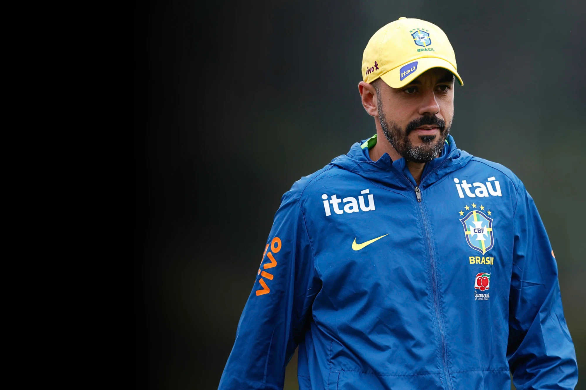 Bruno Baquete em treino da Seleção Brasileira